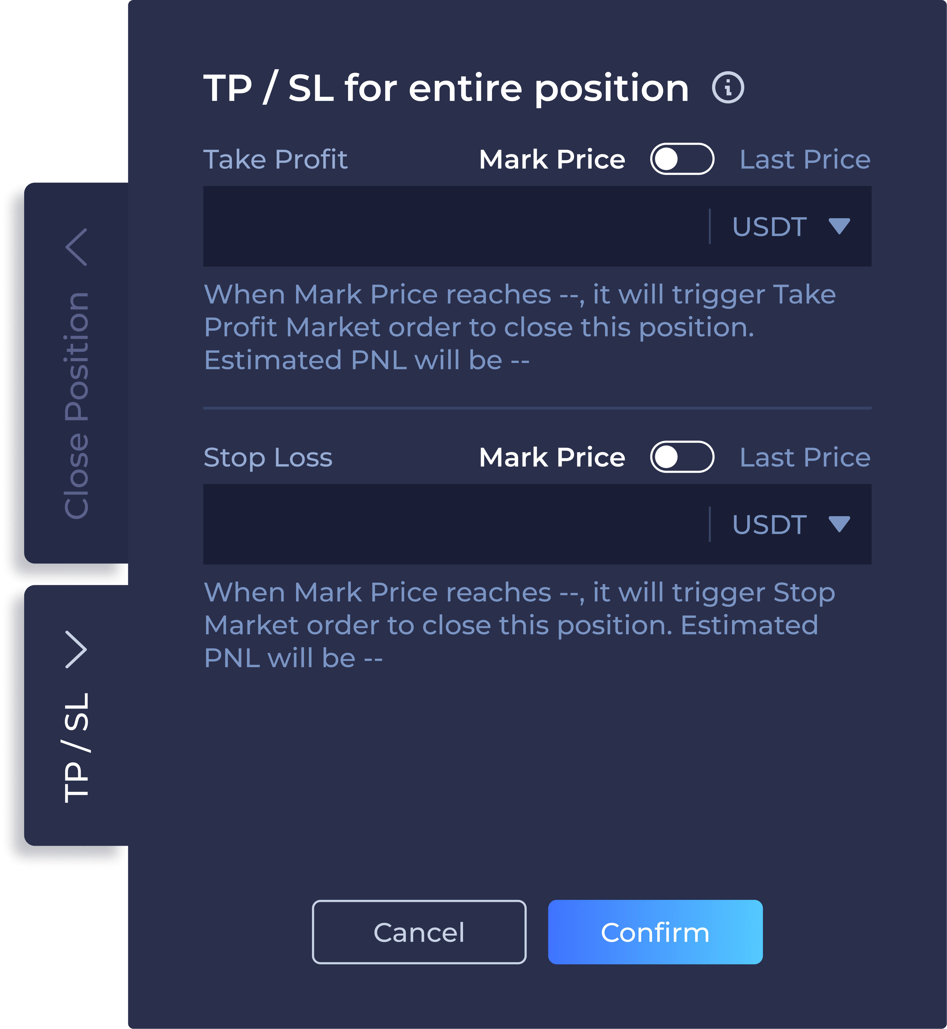 After: the explanation collapsed into an info element by the title, shown on hover